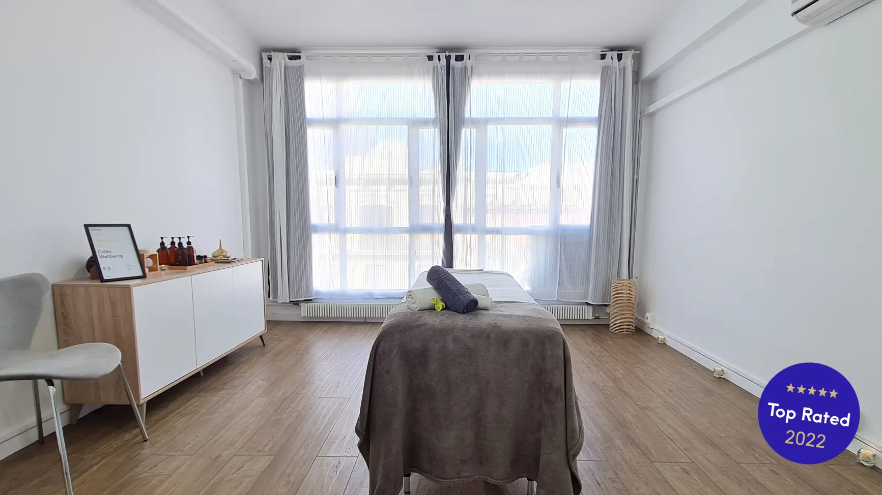 Cabina TOP de centro de masajes en Barcelona Colby Wellbeing
